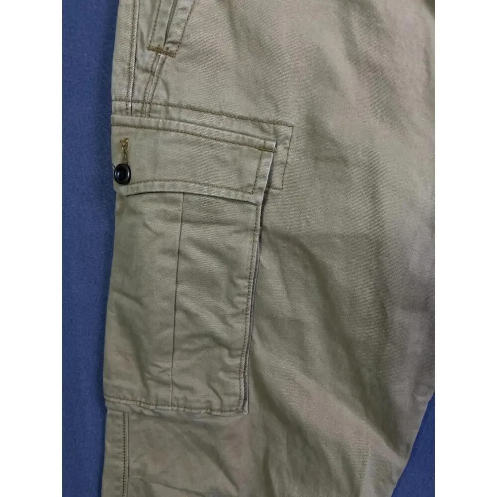 Vtg Levis Ace Cargo Pants Mens 38x32 (40x30) Loose Straight Khaki Grunge Skater